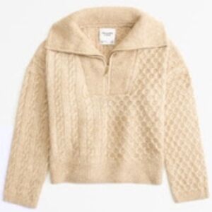Abercrombie & Fitch Preppy Cable Knit Sweater